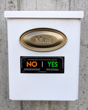 Current sales promotion - No Yes sticker